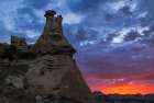 Pinnacle Badlands at sunrise in the Custer National Forest, Montana, USA. Art Print